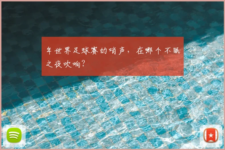 年世界足球赛的哨声，在哪个不眠之夜吹响？